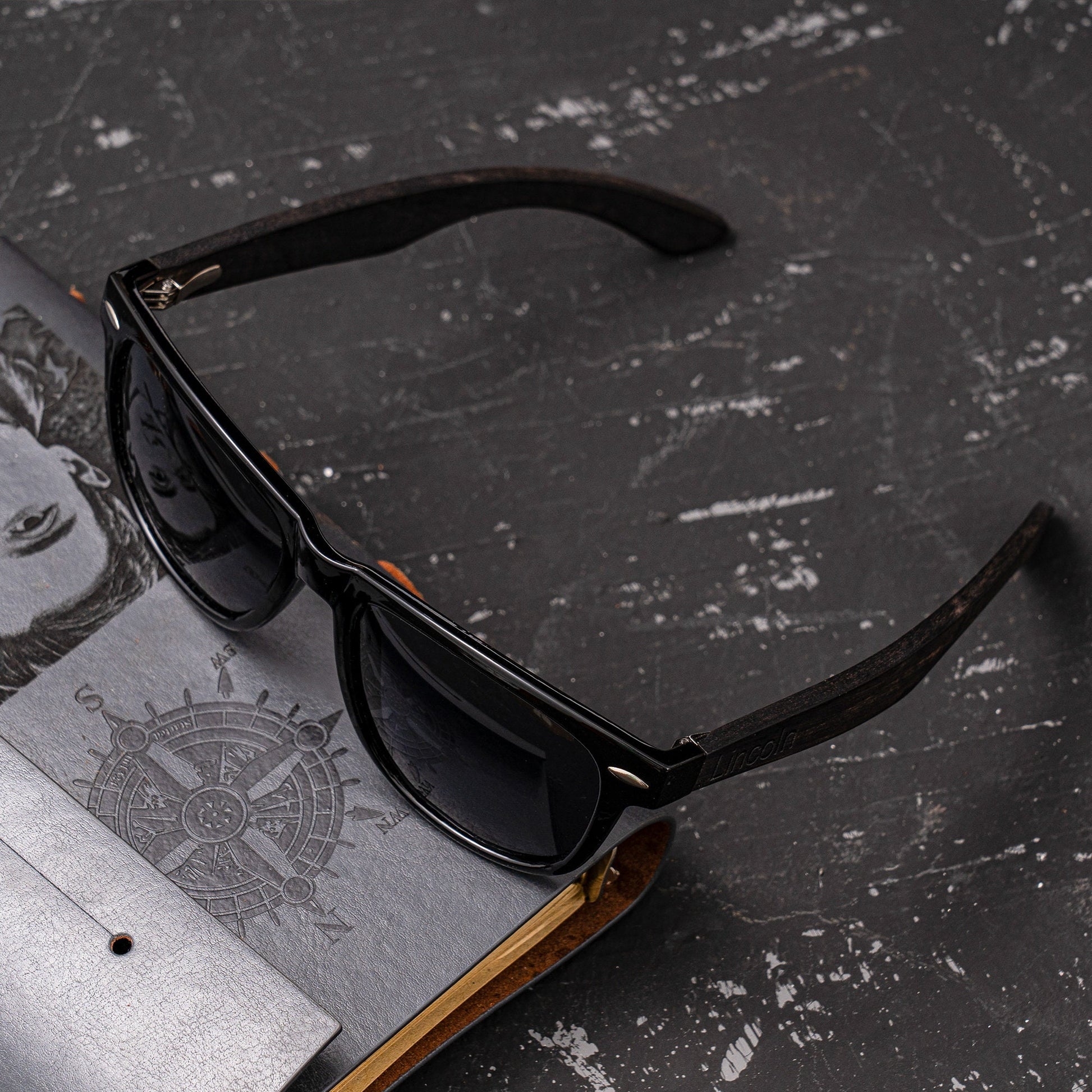 Personalized Ebony Wood Sunglasses, Engraved Wood Sunglasses, Groomsman Sunglasses, Groomsmen Proposal, Groomsmen Gifts, Bachelor Party Gift