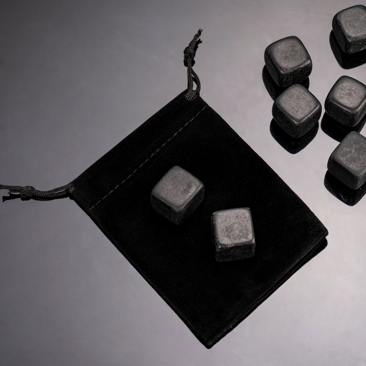 Personalized Whiskey Chilling Stones - Handcrafted Premium Black Basalt Rocks, Whiskey Gift Set, Groomsmen Gifts, Fathers Day gift for Him