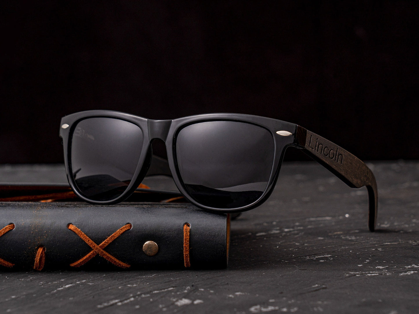 Personalized Ebony Wood Sunglasses, Engraved Wood Sunglasses, Groomsman Sunglasses, Groomsmen Proposal, Groomsmen Gifts, Bachelor Party Gift