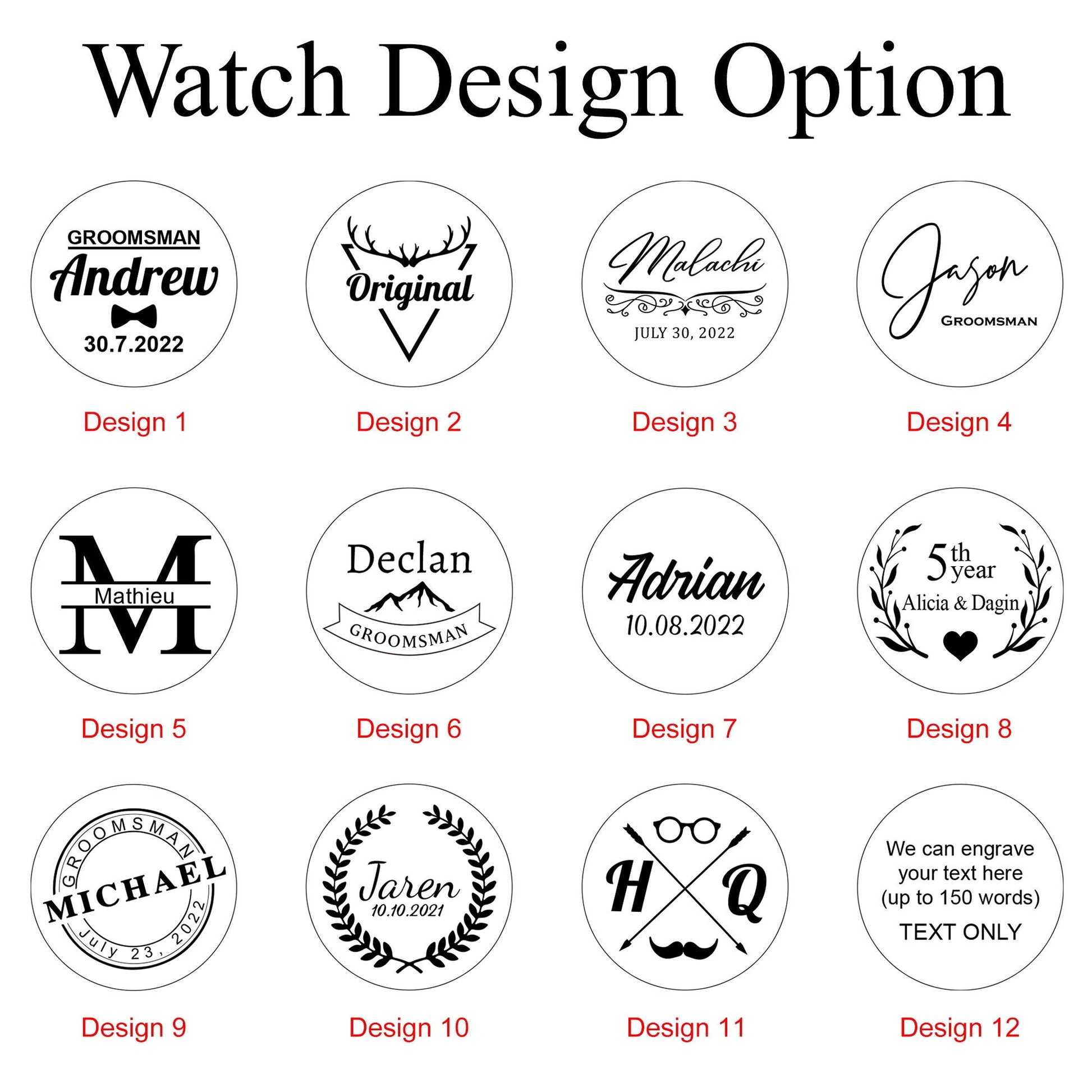 Custom Groomsmen Gift, Wood Watch, Engraved Wooden Watches, Best man Proposal, Groom Gift from Bride on Wedding Day, Groomsmen Wooden Watch