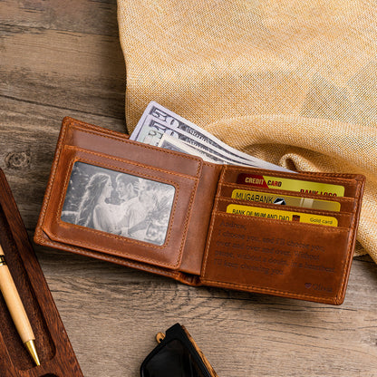 Personalized Wallet,Mens Wallet,Engraved Wallet,Groomsmen Wallet,Leather Wallet,Custom Wallet,Boyfriend Gift for Men, Christmas Gift for Him