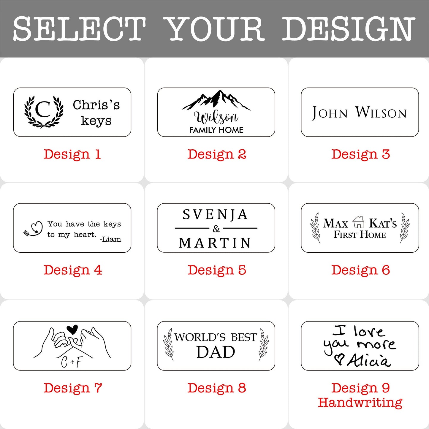 Personalized Walnut Wood Keychain, Engraved Keychain, Custom Wood Key Chain, Birthday or Anniversary Gift for Her or Him, Gift for Mom Dad