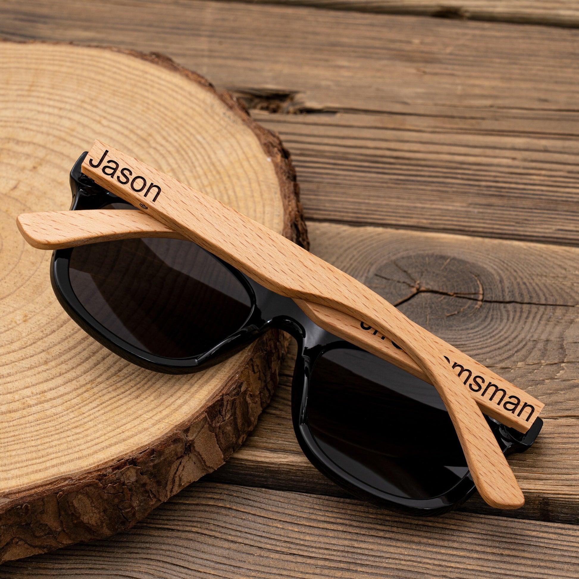 Junior Groomsmen Sunglasses, Custom Engraved Wood Sunglasses, Toddler Youth Kid Glasses, Jr. Groomsmen Proposal Gift Idea for Wedding Party