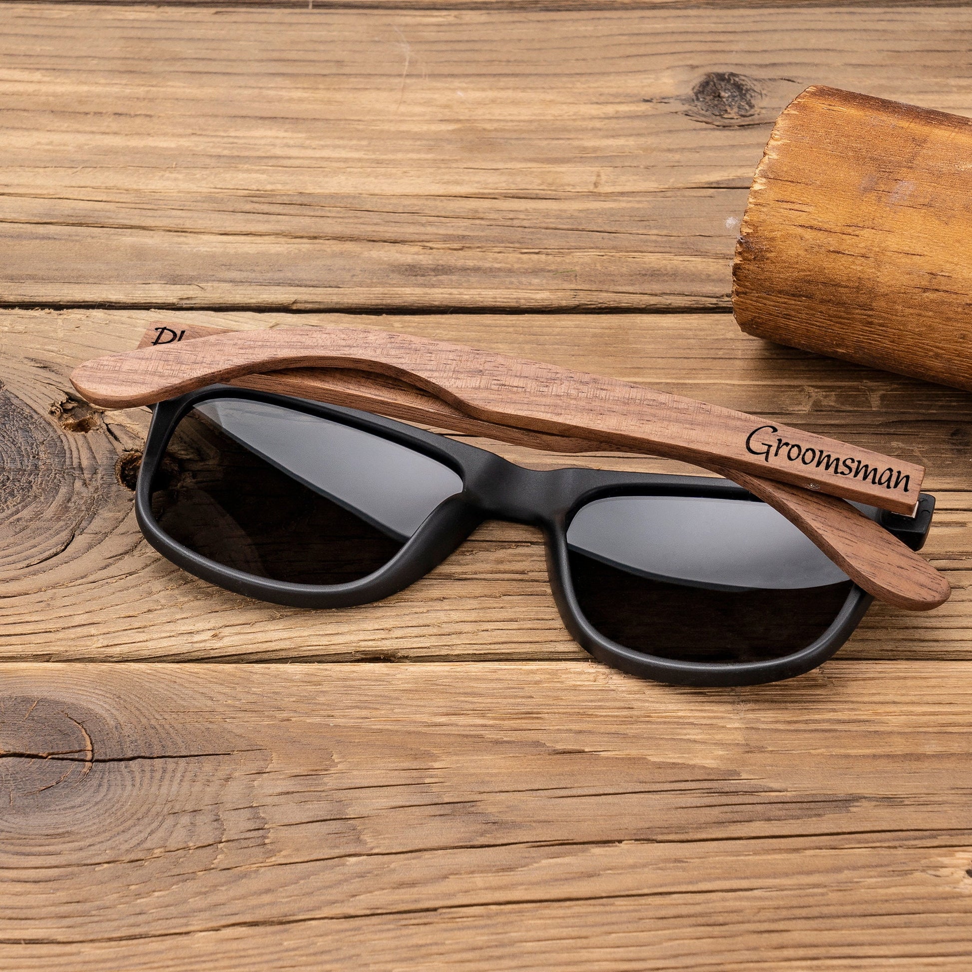 Personalized Wooden Sunglasses, Groomsmen Gifts, Custom Engraved Sunglasses, Groomsmen Proposal, Wedding Gifts for Guys, Bachelor Party Gift