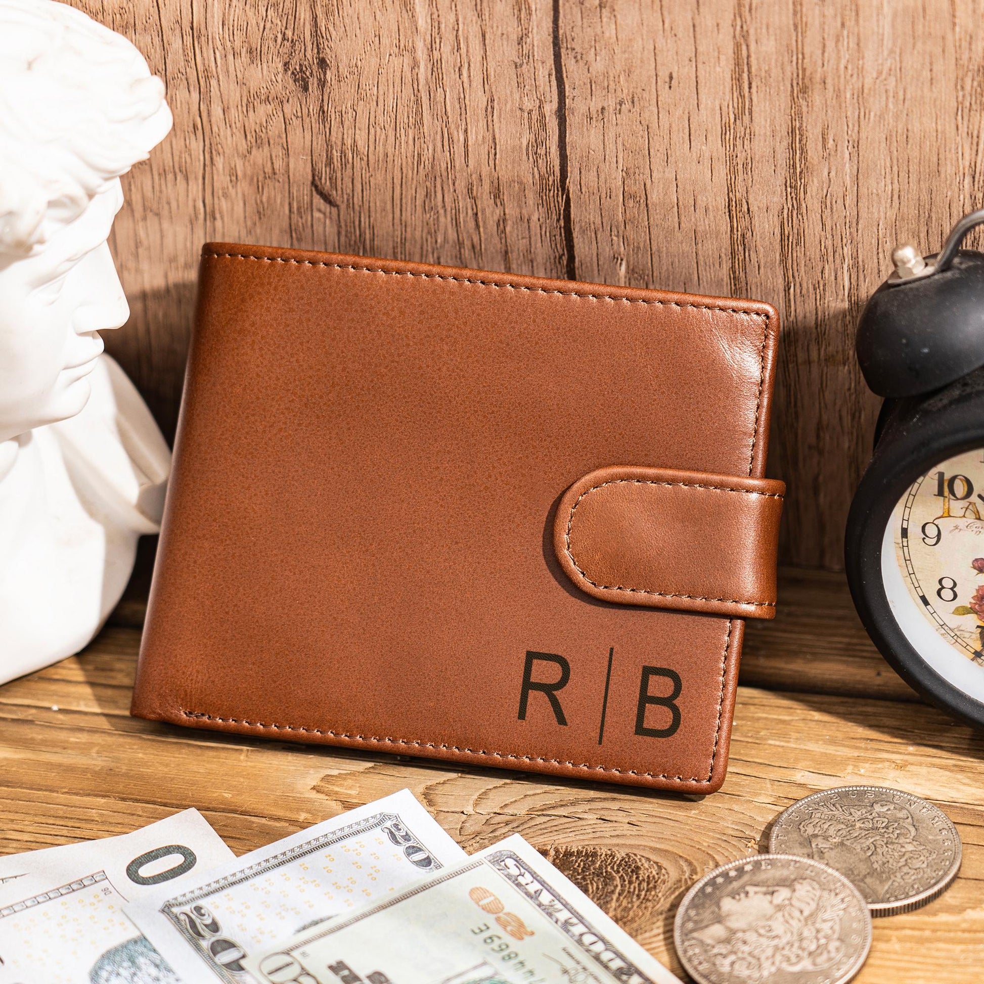 Personalized Wallet, Mens Leather Wallet, Engraved Wallet, Groomsmen Wallet, Custom Wallet, Boyfriend Gift for Men, Christmas Gift for Him