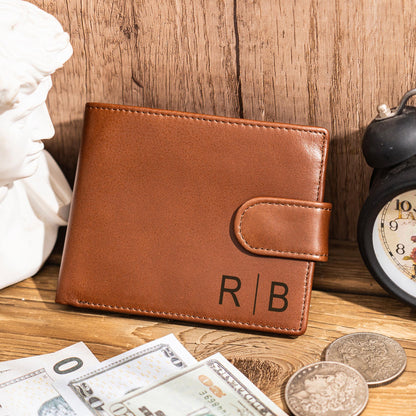 Personalized Wallet, Mens Leather Wallet, Engraved Wallet, Groomsmen Wallet, Custom Wallet, Boyfriend Gift for Men, Christmas Gift for Him
