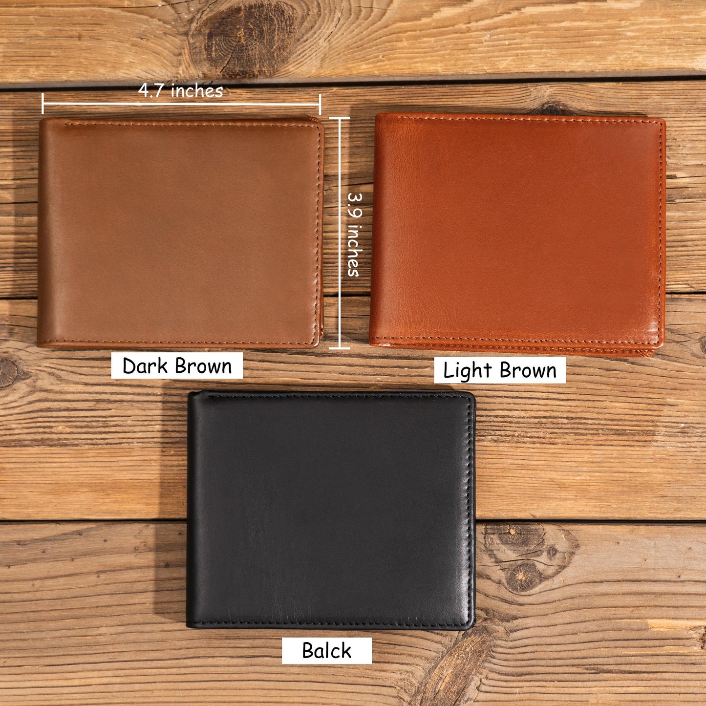 Personalized Leather Wallet, Custom Photo Leather Wallet, Engraved Mens Wallet, Anniversary Gift, Christmas Gift for Him, Men, Dad, Husband